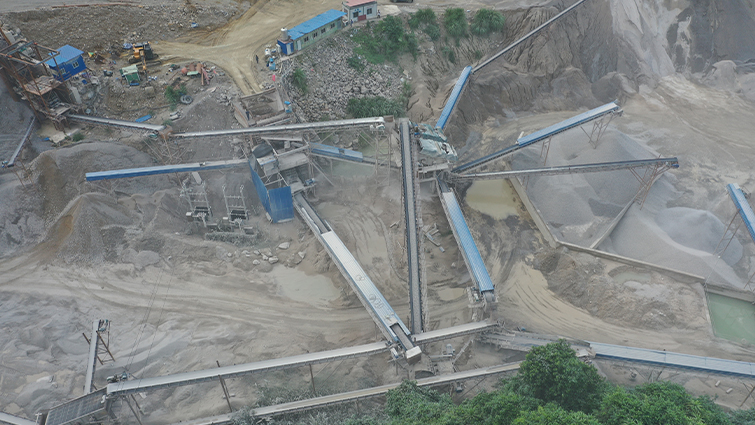 500tph limestone sand making production line in Argentina