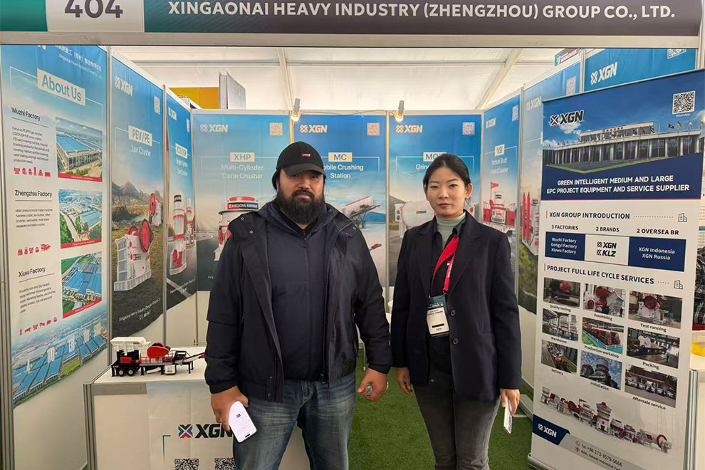 Xingaonai at MINEPRO 2025 Mongolia mining exhibition booth in Ulaanbaatar